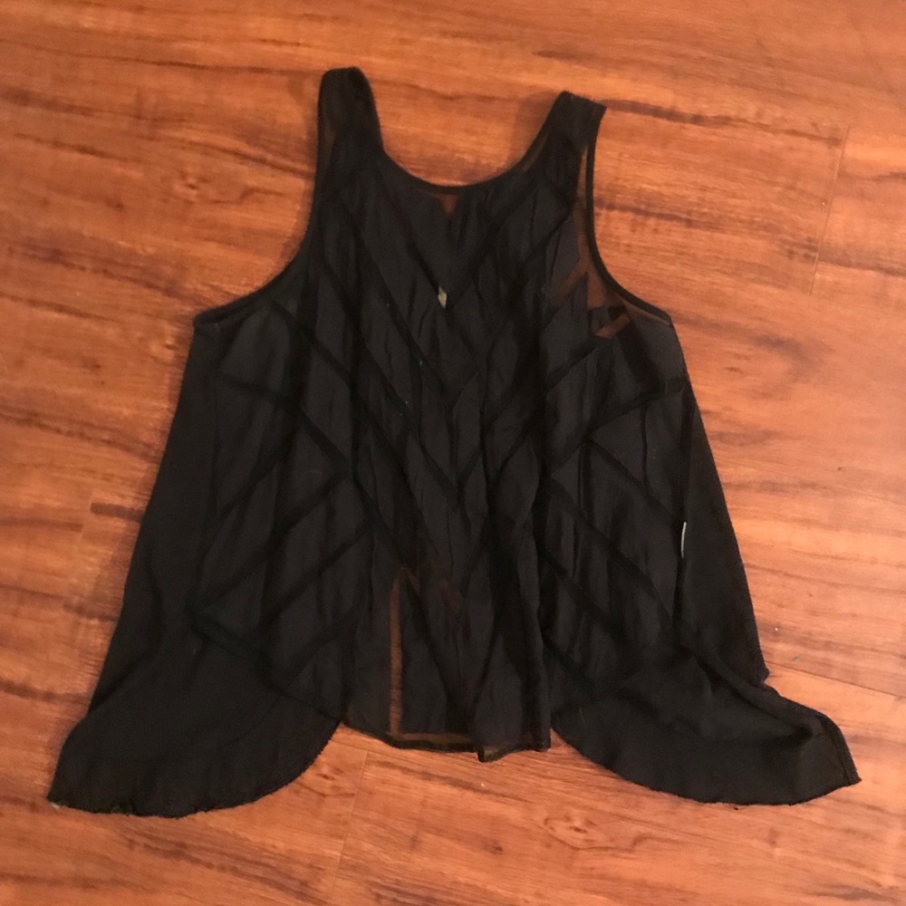 Flowy mesh tank top